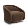TOV Rory Performance Boucle Swivel Accent Chair, Chocolate Brown option, image 1