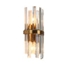 Brass & Crystal Wall Sconce - Glam 2-Light Design (Model HA05033)