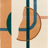 Tacubaya wool rug, full view
