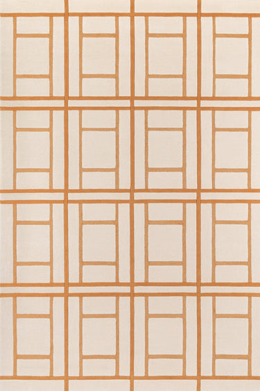Eclisse wool rug in Yellow, full view