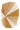 Éventail wool rug in Ocre, full view