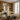 Leo wool rug, styled in a room