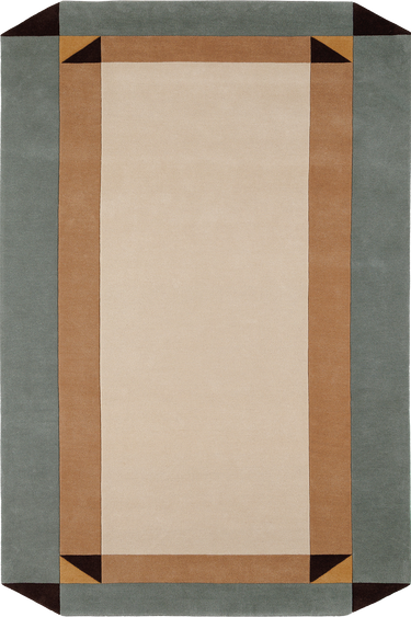 Palatin wool rug in Blue, full view