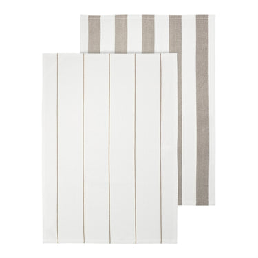 Mourning Dove Stripes tea towels, product photo | TAULO tea towels by blomus