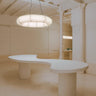 Tekiò Circular Pendant Light by Santa and Cole with washi paper shade