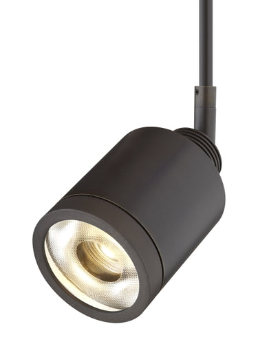 Tellium spotlight head in Antique Bronze with 360 degree rotation for MR16 accent lighting