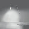 Tolomeo outdoor floor lantern lamp with IP65 LED for modern terrace and patio lighting
