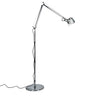 Tolomeo Classic LED floor lamp with motion sensor and adjustable aluminum arm by Artemide