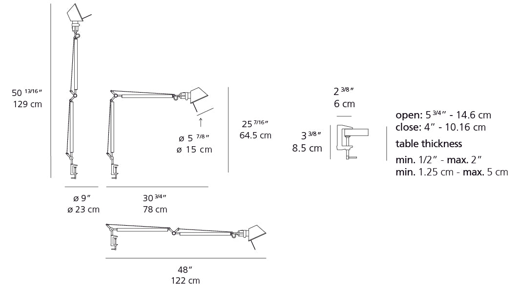 Tolomeo Classic Desk Lamp | Artemide - New