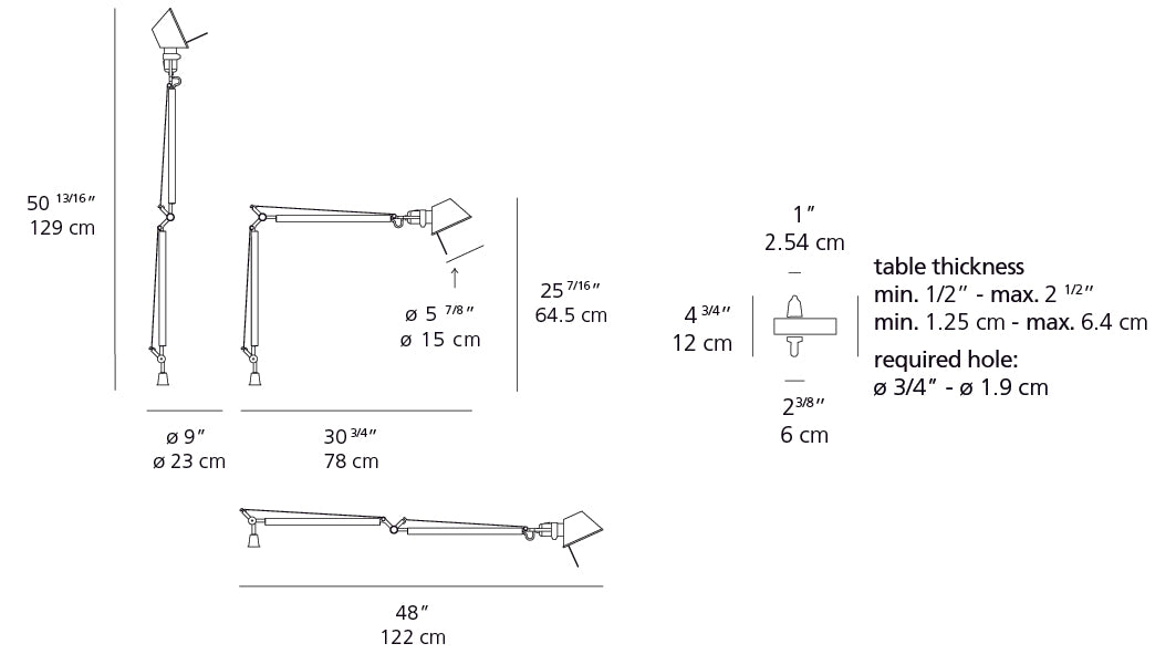 Tolomeo Classic Desk Lamp | Artemide - New