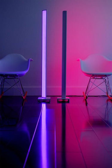 Tono color-changing LED floor mood light for modern living rooms