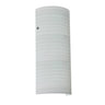 Besa Torre 14 wall sconce with handcrafted chalk glass shade and satin nickel finish