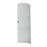 Besa Lighting Torre 18 modern wall sconce with chalk glass shade and contemporary metal hardware for indoor hallway or bathroom lighting.