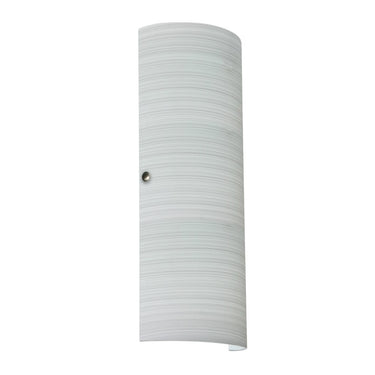 Besa Lighting Torre 18 modern wall sconce with chalk glass shade and contemporary metal hardware for indoor hallway or bathroom lighting.
