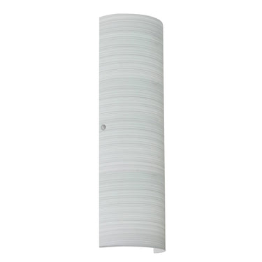 Besa Torre 22 wall sconce with Chalk handcrafted glass and satin nickel finish