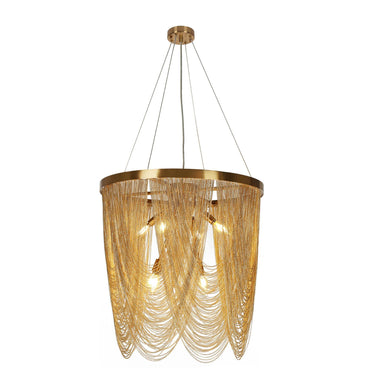 Tracienuri 7-Light Brass Chandelier