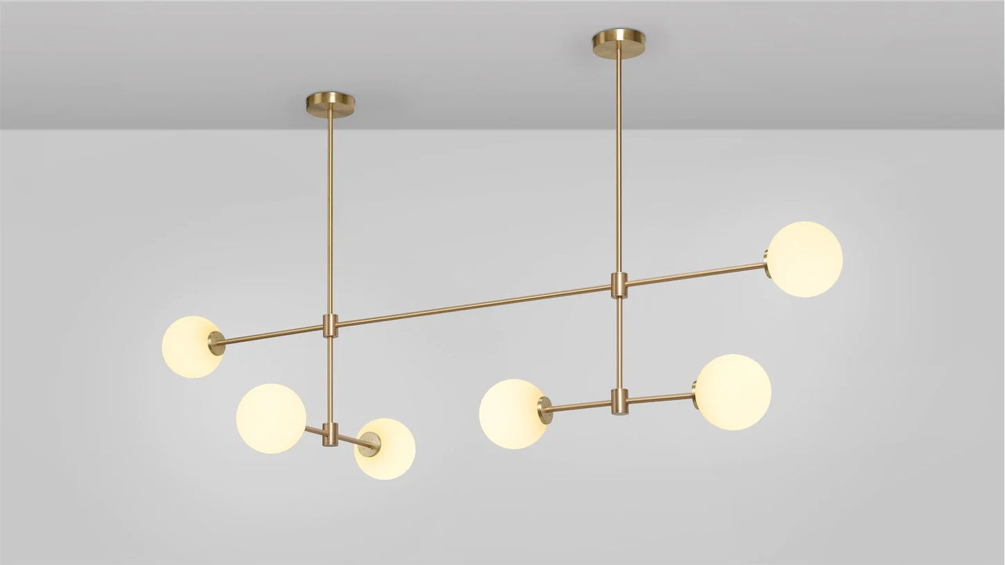 Trevi Multi Arm 6 Pendant Light by CTO Lighting