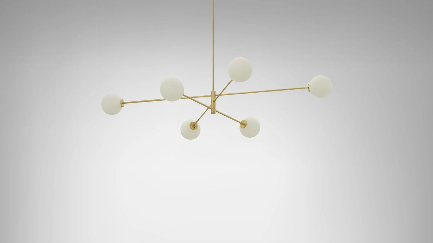 Trevi Multi Six Pendant Light by CTO Lighting