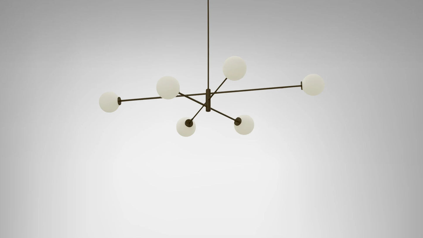 Trevi Multi Six Pendant Light by CTO Lighting