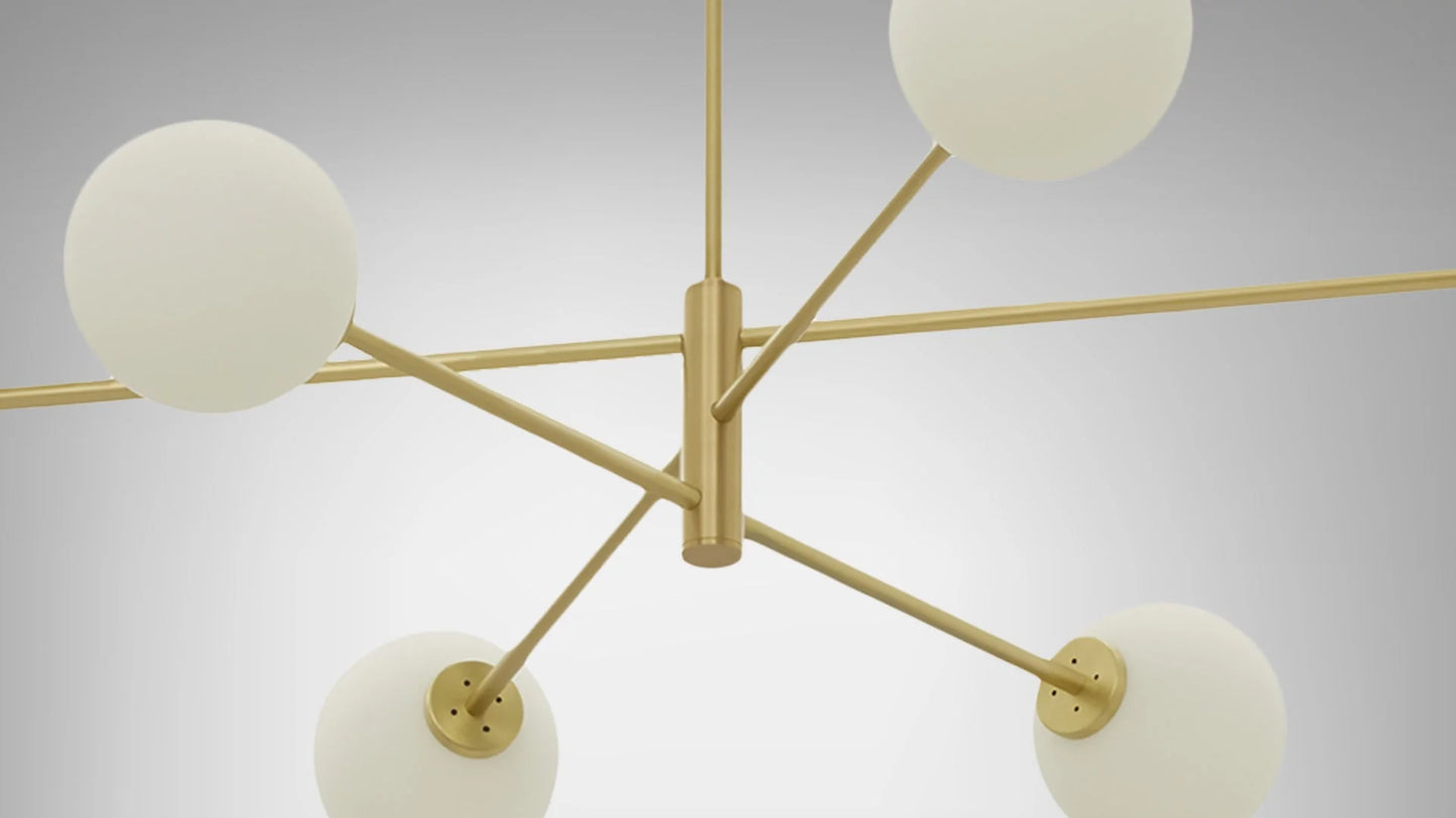 Trevi Multi Six Pendant Light by CTO Lighting