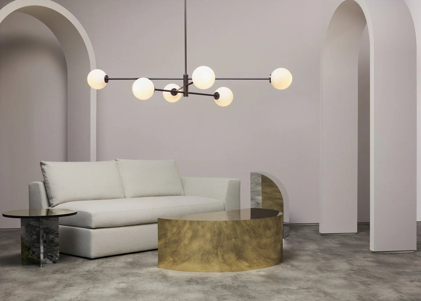 Trevi Multi Six Pendant Light by CTO Lighting