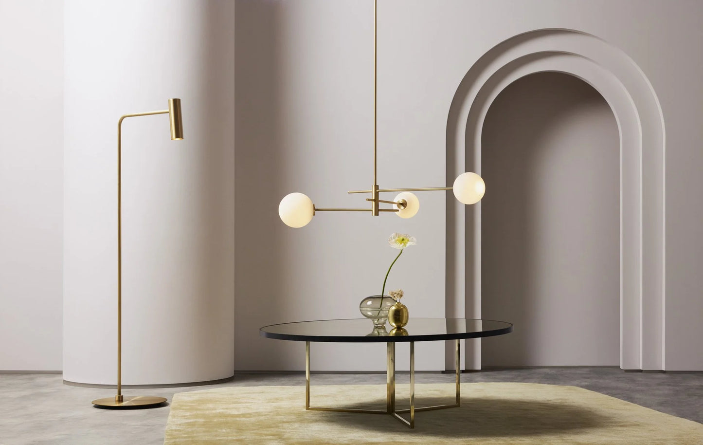 Trevi Multi Three Pendant Light by CTO Lighting