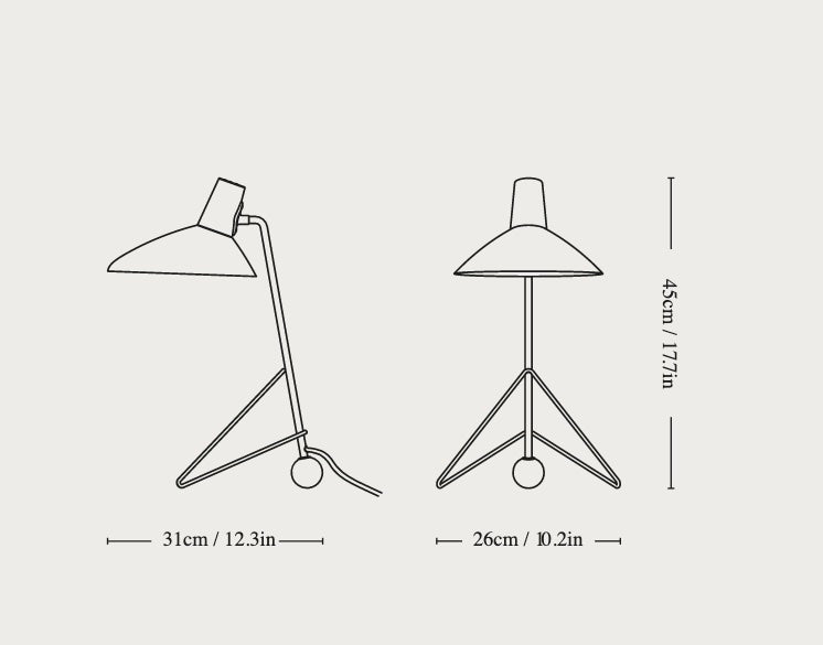 Tripod Table Lamp HM9 by &Tradition - New