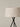 Designer table lamp with Bretona striped fabric shade