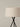 Modern table lamp with natural ribbon lampshade
