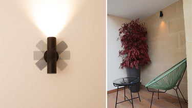 Tube W outdoor wall light by Josep Lluís Xuclà