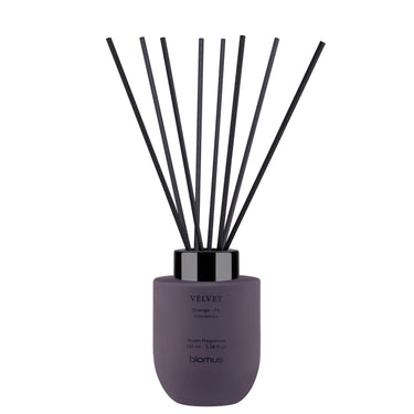 Velvet – Midnight Plum Glass reed diffuser, product photo | TUOKSU by blomus