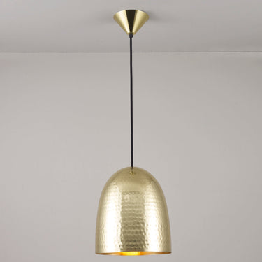 Original BTC Stanley Medium Pendant in Hammered Brass – main view