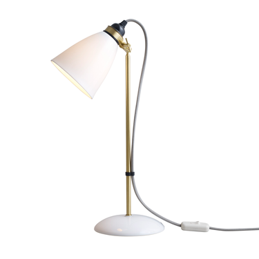Original BTC Hector 30 Table Lamp, Satin Brass – main view