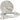 Satin Nickel MonoRail Center Power Feed, Single-Feed by Visual Comfort, clean studio shot