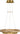 Grace 24 Oak Ring Chandelier - front