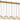 Eaves 18 Light Linear LED Chandelier by Visual Comfort Modern - brass angle view