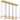Eaves 18 Light Linear LED Chandelier by Visual Comfort Modern - brass angle view 2