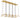 Eaves 18 Light Linear LED Chandelier by Visual Comfort Modern - brass angle view 2