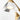 Midrand Crystal 36 Vanity by Sean Lavin in Hand-Rubbed Antique Brass, close view of a cone and crystal diffuser