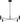 Ponte Large Chandelier by Sean Lavin in Nightshade Black, view of the arms and cylinder lights