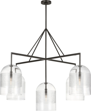 Leano 52 Chandelier by Sean Lavin in Bronze, full view