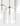 Leano 52 Chandelier by Sean Lavin in Hand-Rubbed Antique Brass, close view of a ribbed glass shade