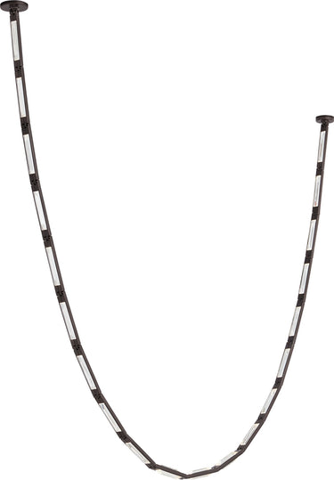 Catena 103 chandelier by Sean Lavin in Bronze, a long jewel-like chain of crystal links draping in a deep curve