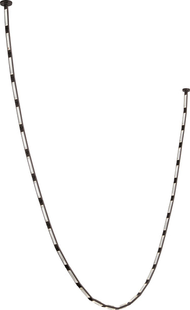 Catena 149 chandelier by Sean Lavin in Bronze, a long jewel-like chain of crystal links draping in a deep curve