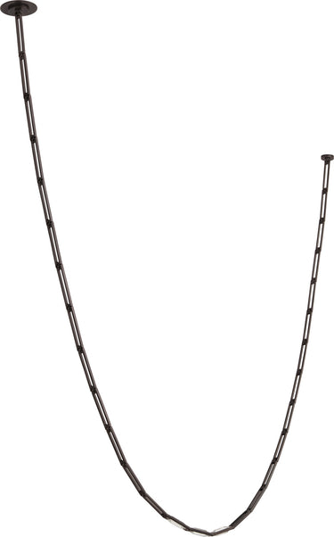 Catena 149 Link chandelier by Sean Lavin in Bronze, a long draped chain of crystal links hanging from a ceiling canopy