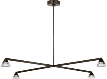 Midrand Crystal 52 Chandelier by Sean Lavin in Bronze