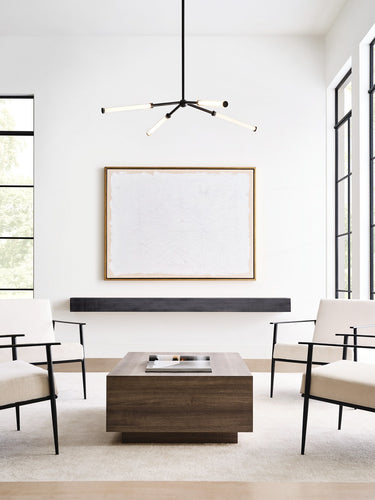 Poza 40 Chandelier by Sean Lavin in Bronze, in a room setting