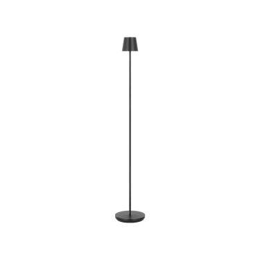 Nevis Medium floor lamp by Sean Lavin in Black, straight-on view