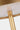 Hand-Rubbed Antique Brass Tepa disc shade and stem, three-quarter view