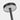 Detail of the Black Moneta Medium disc head and slim stem
